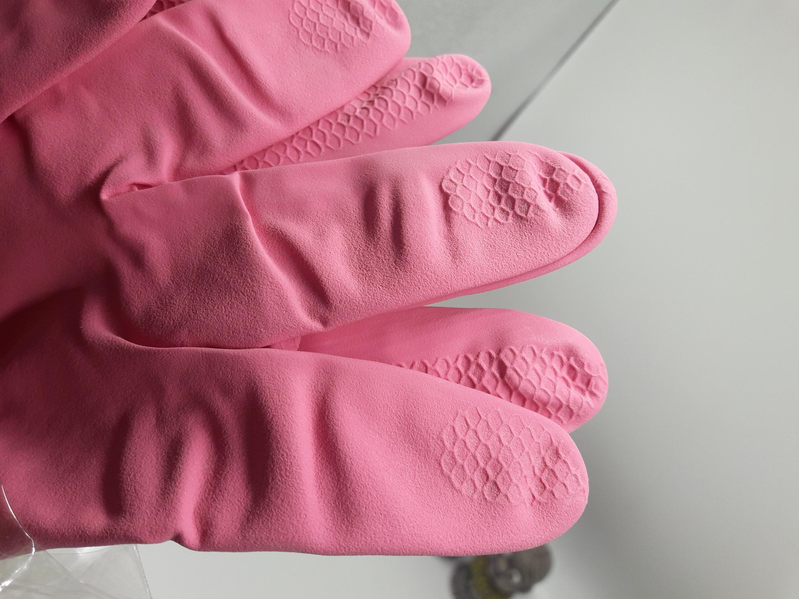 Găng tay rửa bát dáng dài màu hồng size M