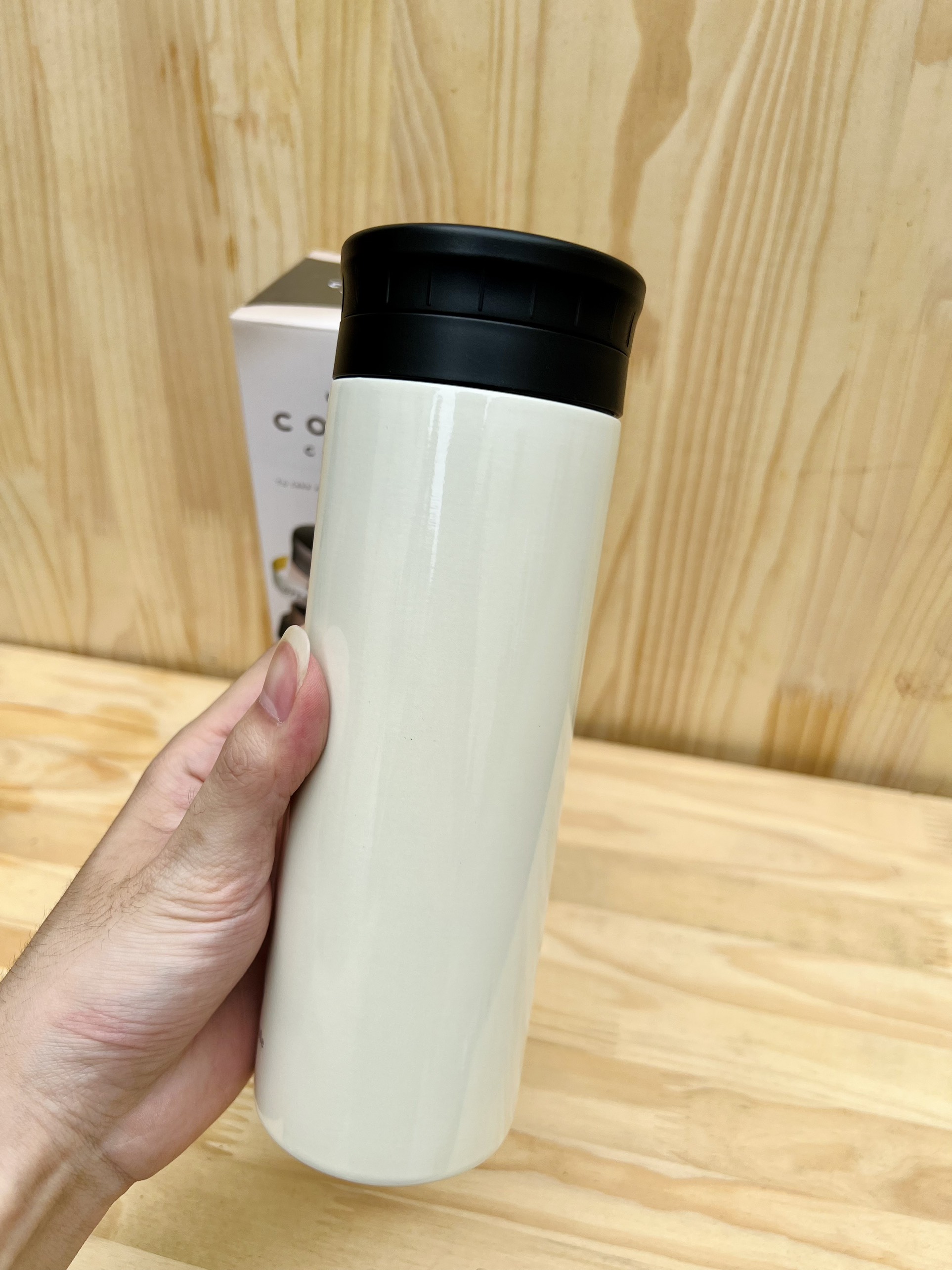 Bình giữ nhiệt cao cấp Coco Café 500ml (màu trắng)