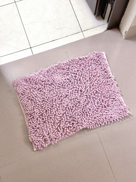 Thảm nhà tắm siêu thấm nước Microfiber Pearl  36x50cm màu hồng