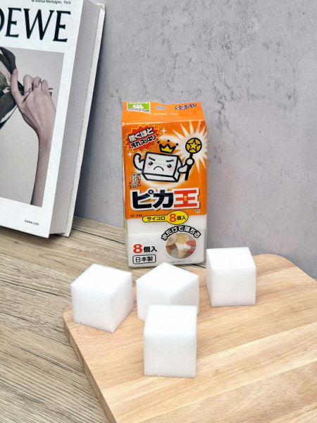Gói 8 miếng Melamine tẩy rửa, làm bóng siêu sạch (size vừa) 