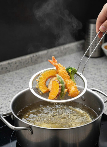 Dụng cụ vớt thực phẩm, trụng mỳ bún bằng inox Echo 11.5cm