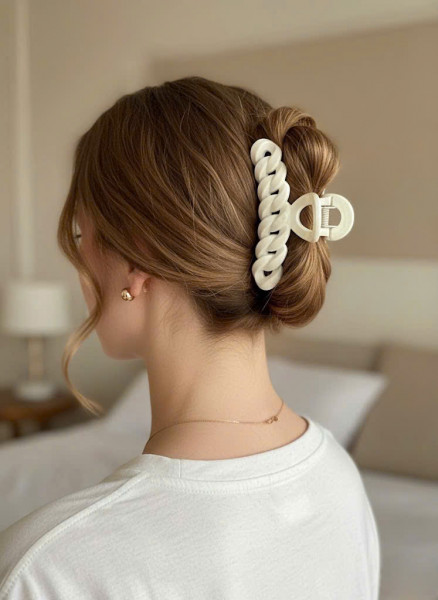 Kẹp tóc càng cua Mitsuki size M (dạng xoắn)