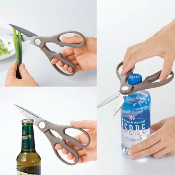 Kéo nhà bếp đa năng kèm vỏ đựng nam châm gắn tủ lạnh