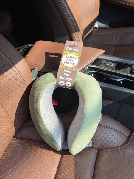 Gối đỡ cổ Memory Foam Comfy - màu xanh rêu