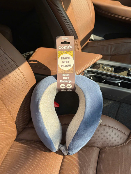 Gối đỡ cổ Memory Foam Comfy - màu xanh navy