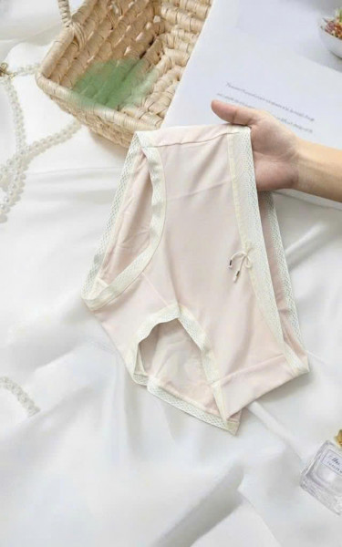 Quần lót nữ cạp cao viền ren siêu mềm mịn Modal Comfy - màu hồng