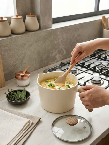 Nồi nhôm đúc chống dính Todaii - 16cm, thành cao 13cm