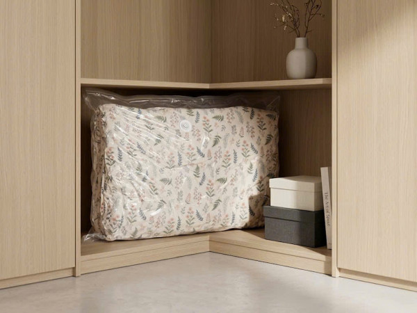 Túi hút chân không đựng quần áo, chăn màn hình hộp có van Okazaki 85x130x56cm