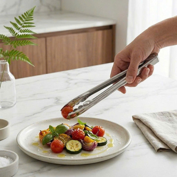 Kẹp gắp đồ nóng bằng inox dáng dài Echo (25cm)