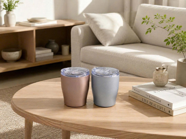 Cốc giữ nhiệt inox có nắp trượt   Marutatsu 320ml (2 màu blue, pink)