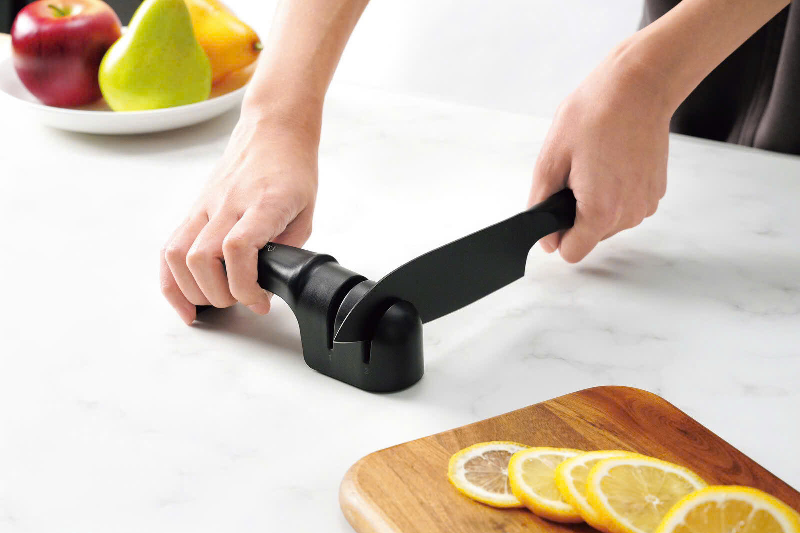 Dụng cụ mài sắc dao 2 cấp độ, tay cầm chống trượt Kakusee