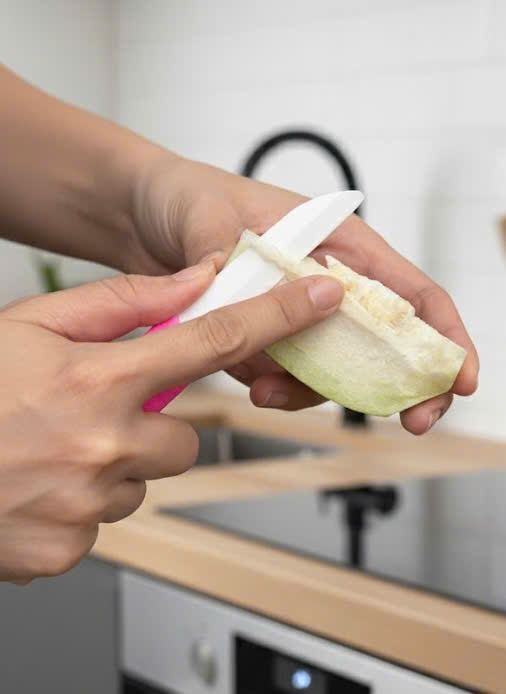 Dao gọt lưỡi sứ Ceramic Seiwa Pro 17.5cm