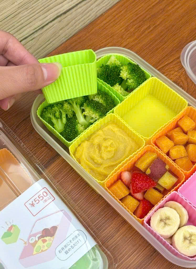 Khay trữ đồ ăn dặm chia 10 ngăn silicon cho bé (có thể tách rời)