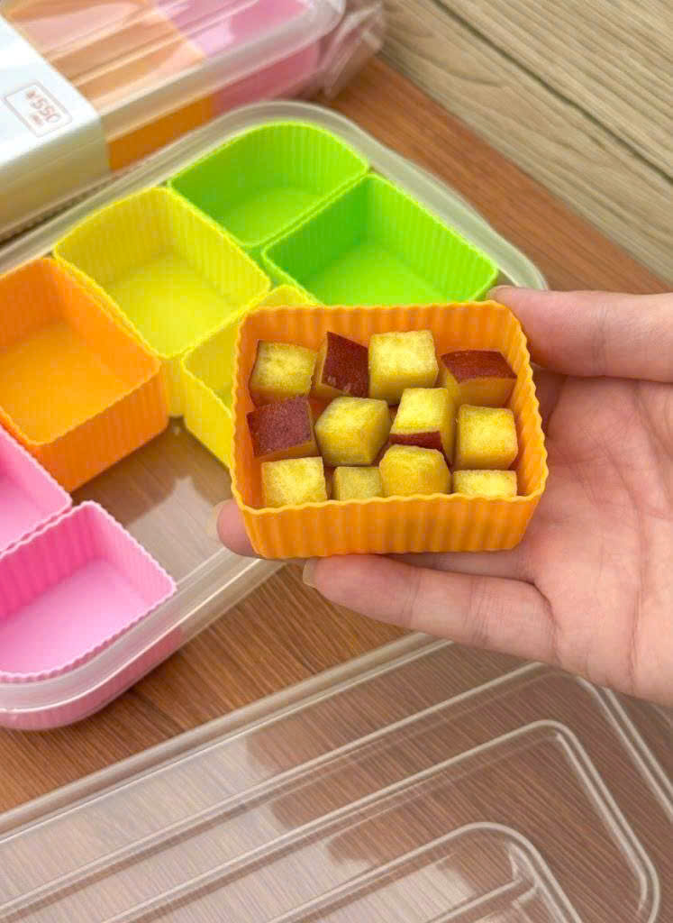 Khay trữ đồ ăn dặm chia 10 ngăn silicon cho bé (có thể tách rời)