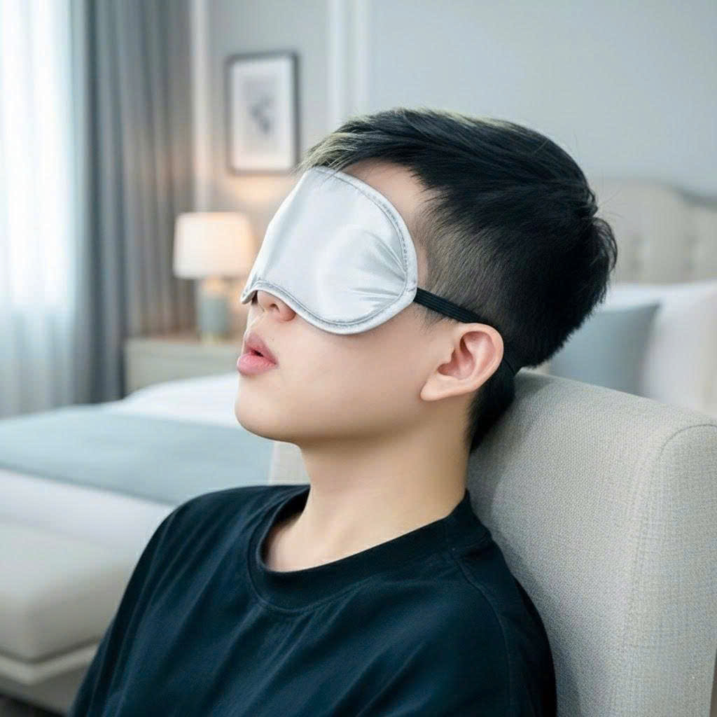 Miếng che mắt kèm túi chườm thư giãn dạng gel Marutatsu