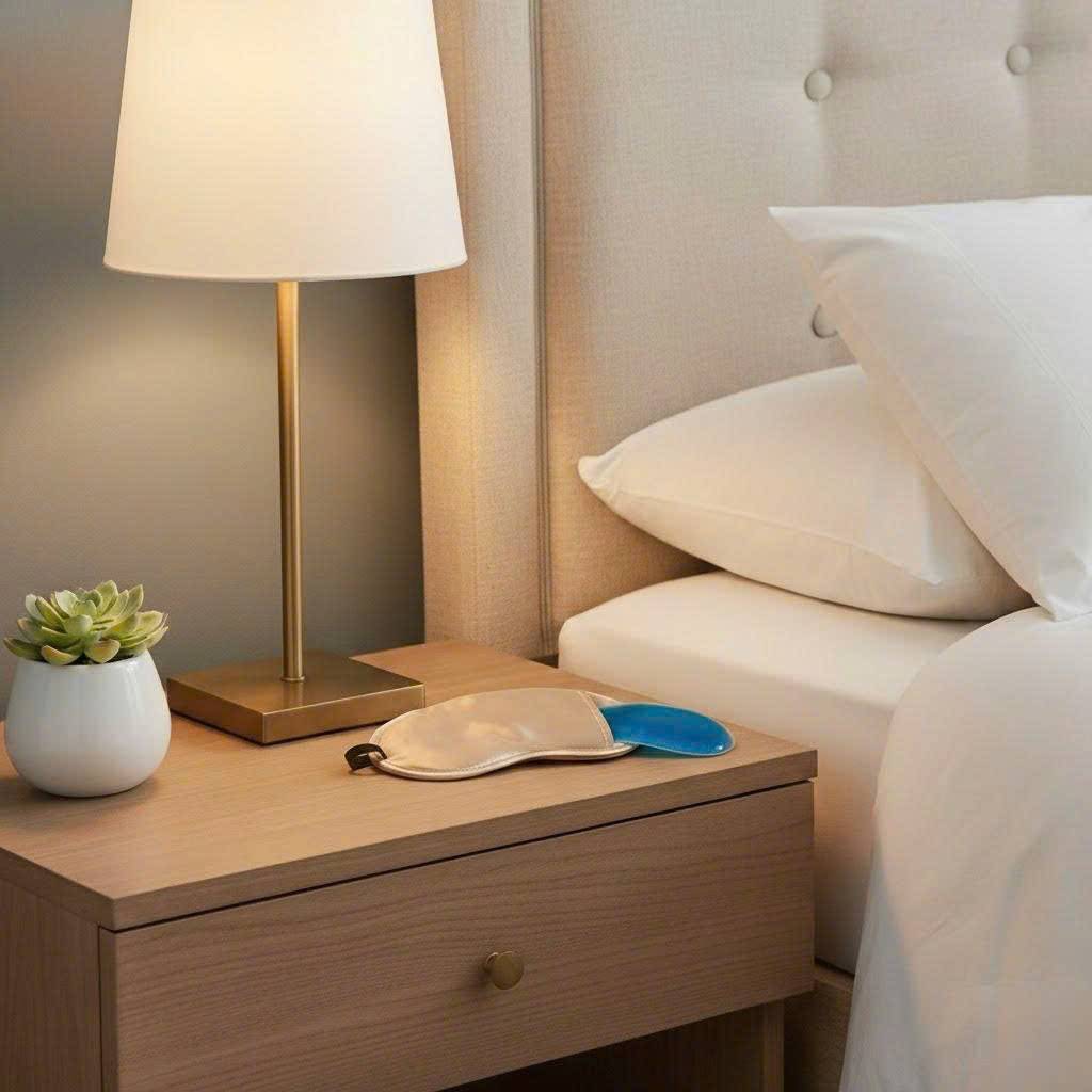 Miếng che mắt kèm túi chườm thư giãn dạng gel Marutatsu