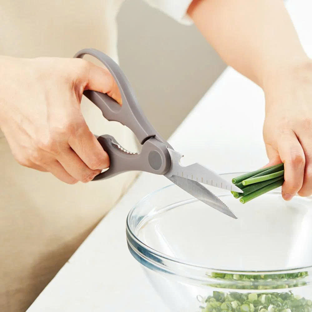 Kéo nhà bếp đa năng kèm vỏ đựng nam châm gắn tủ lạnh