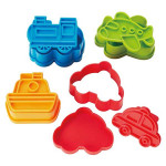 Set 4 khuôn tạo hình đồ ăn M'sa (mẫu phương tiện giao thông)