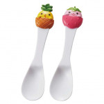 Set 2 thìa ăn kem, sữa chua hình trái cây