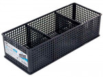 Khay đựng vật dụng chia ngăn dạng lưới dáng cao (màu đen)