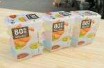 Set 4 hộp nhựa 80ml nắp dẻo, màu sắc