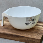 Tô trộn thực phẩm có tay cầm 22,5cm Kokubo (màu trắng)