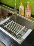 Kệ để bồn rửa inox có thể điều chỉnh độ dài Echo